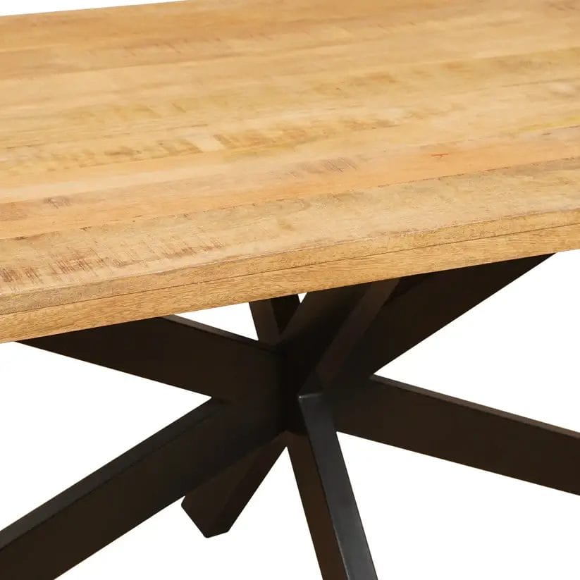 LAAR - Swiss Straight eettafel mangohout - Detail