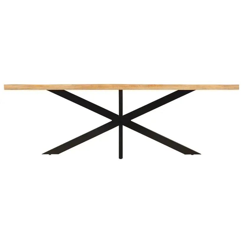 LAAR - Swiss Straight eettafel mangohout - Vooraanzicht