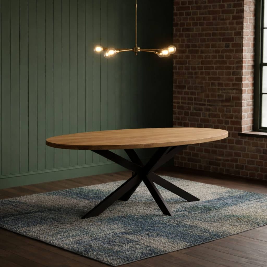 GOOR - ovale eettafel mangohout - In sfeer Kaal