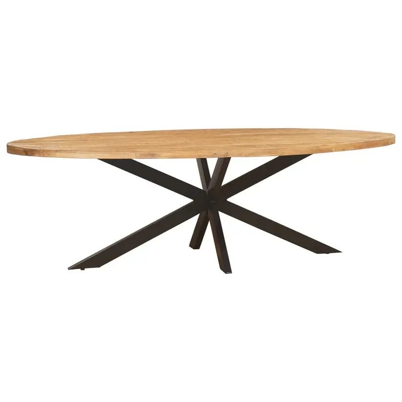 GOOR - ovale eettafel mangohout - Productfoto