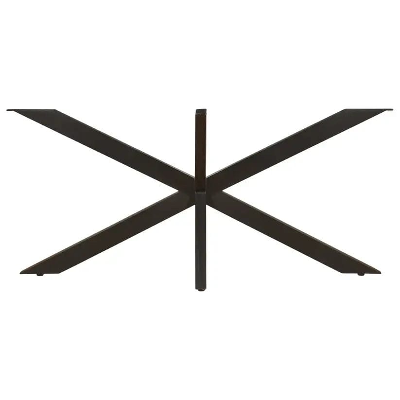 LAAR - Swiss Straight eettafel mangohout - Poten Voorkant