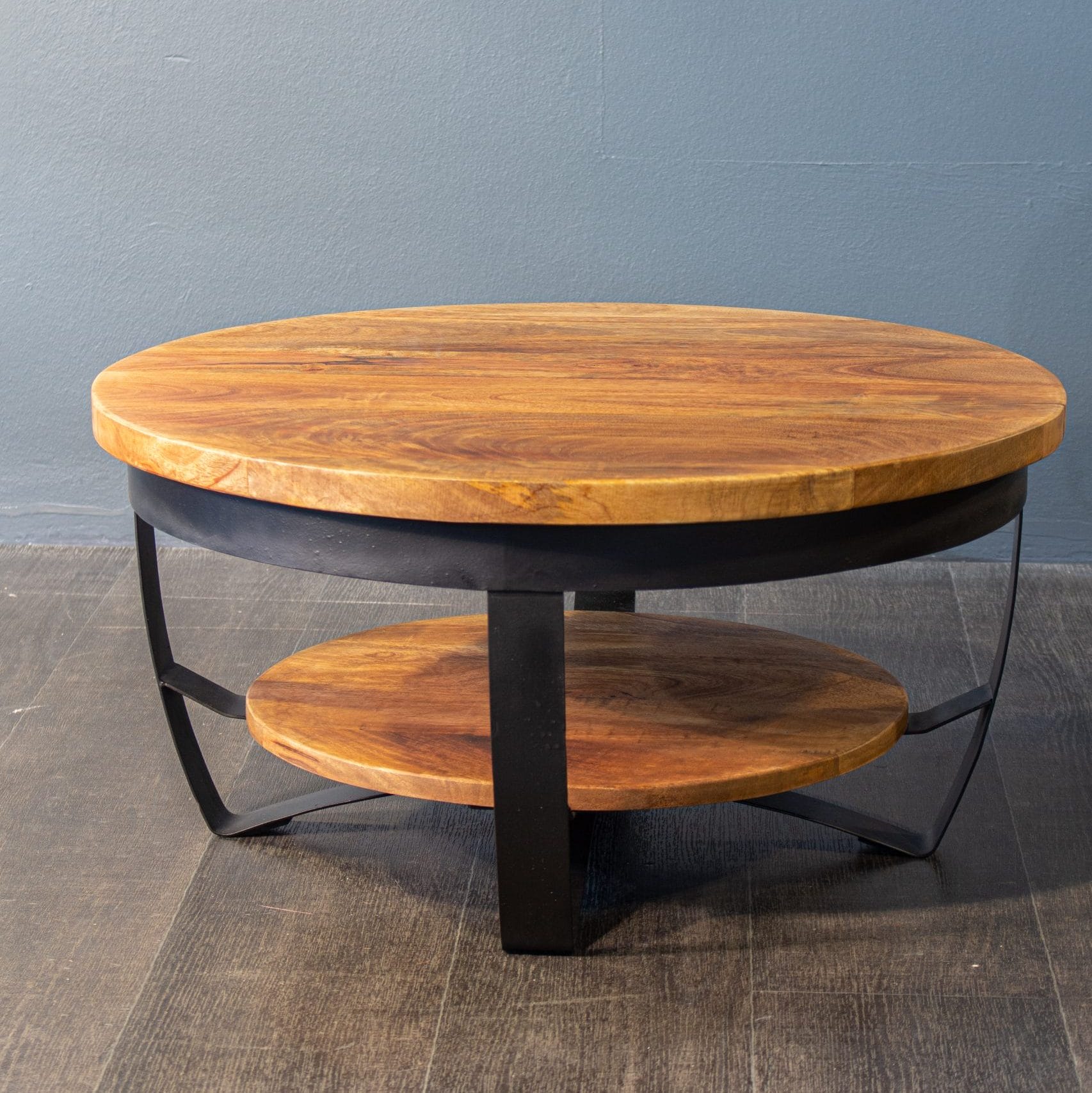 BROOKS Mangohouten salontafel rond 90 cm Productfoto