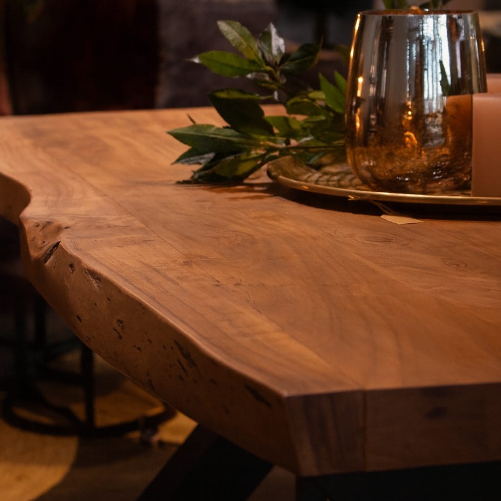 ACACIA - Eettafel mangohout 160x90 - Productfoto in detail